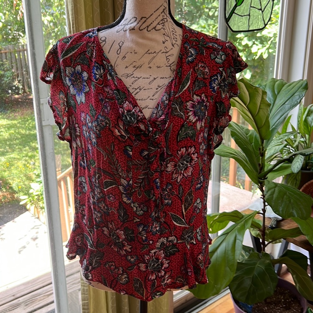 Democracy multi colored women’s shirt